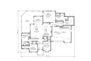 European Style House Plan - 3 Beds 3.5 Baths 3000 Sq/Ft Plan #65-537 