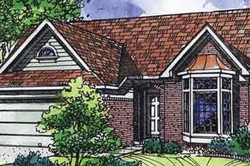 Home Plan - Traditional Exterior - Front Elevation Plan #320-473