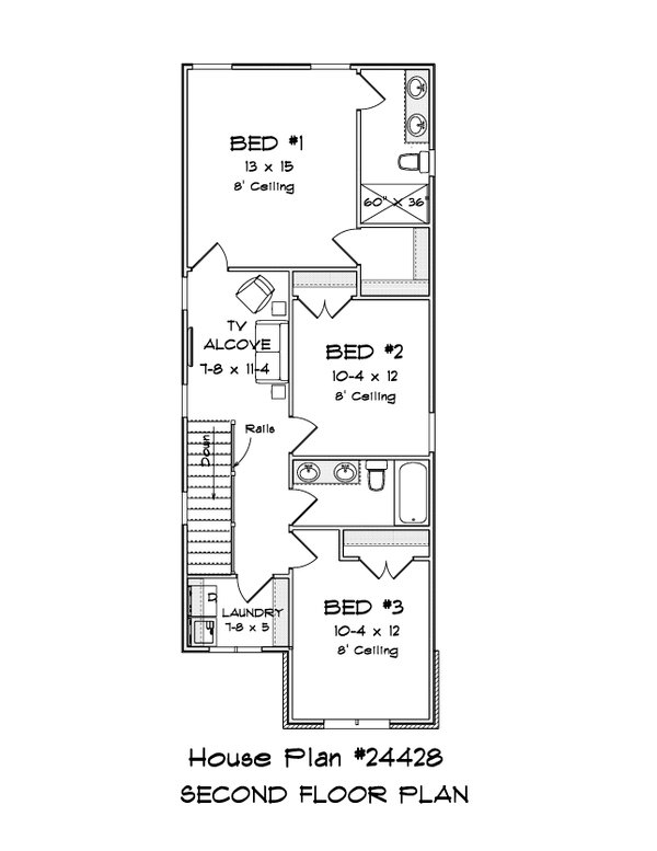 Cottage Floor Plan - Upper Floor Plan #513-2220