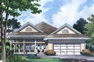 Country Exterior - Front Elevation Plan #417-137
