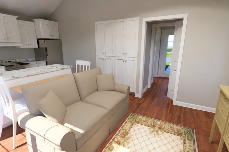 Dream House Plan - Interior - Family Room 2 for Cottage House Plan #513-2443 - 1 bed, 1 bath