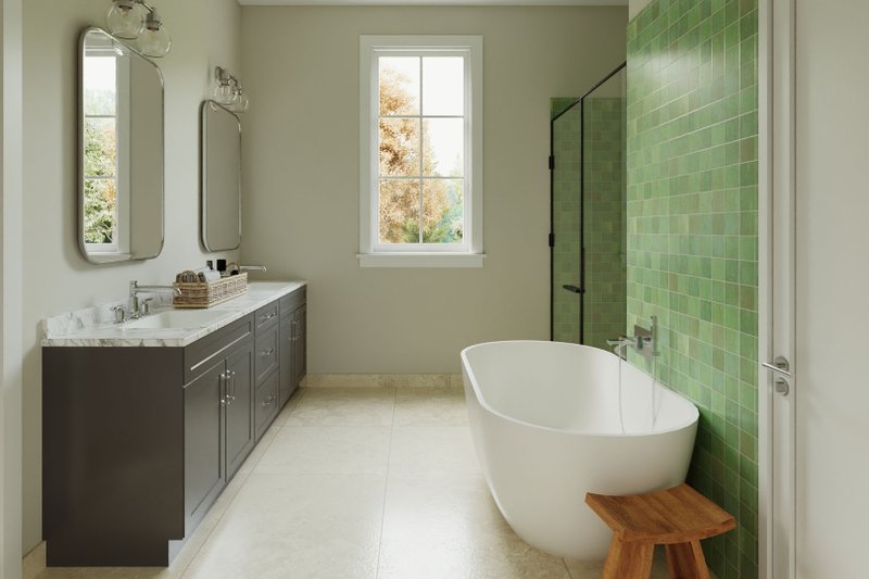 House Blueprint - Interior - Master Bathroom for Tudor House Plan #461-112 - 3 bed, 5.5 bath