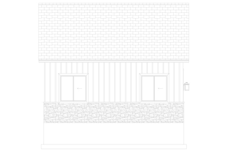 House Blueprint - Exterior - Other Elevation 1 for Craftsman House Plan #1060-359, 0 bath