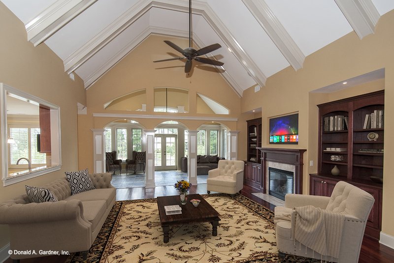 Home Plan - Interior - Family Room for Traditional House Plan #929-874 - 4 bed, 3 bath