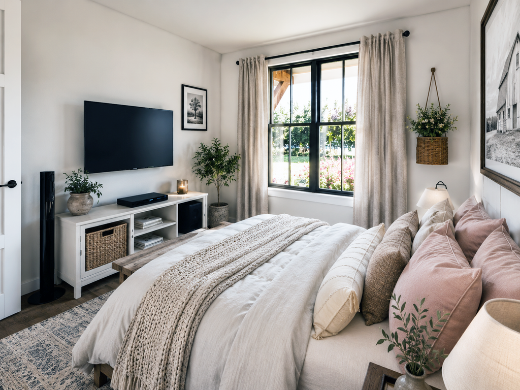 Interior - Bedroom for Farmhouse House Plan #48-1220 - 3 bed, 2 bath