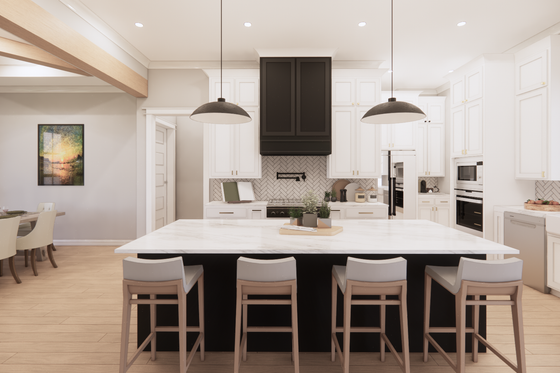 Interior - Kitchen for Farmhouse House Plan #1074-81 - 4 bed, 3.5 bath