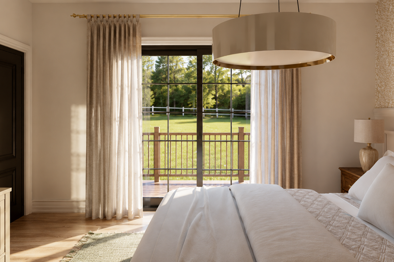 Architectural House Design - Interior - Master Bedroom for Modern House Plan #1064-472 - 1 bed, 1.5 bath