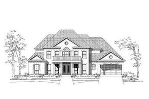 Colonial Exterior - Front Elevation Plan #411-709