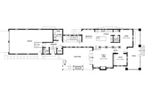 Floor Plan - Main Floor for Tudor House Plan #503-1 - 5 bed, 5 bath