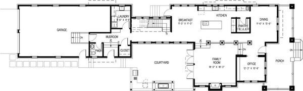 Tudor Floor Plan - Main Floor Plan #503-1
