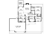 Traditional Style House Plan - 3 Beds 2.5 Baths 1755 Sq/Ft Plan #70-188 