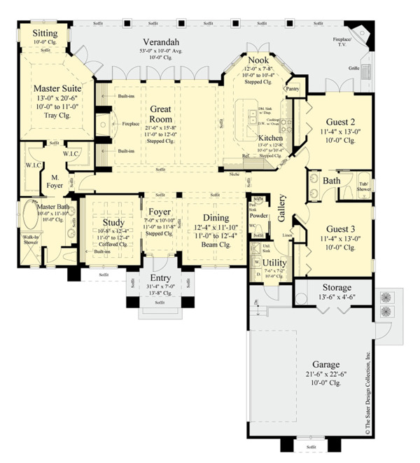 Dream House Plan - Contemporary Floor Plan - Main Floor Plan #930-502