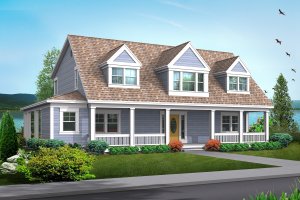 Country Exterior - Front Elevation Plan #132-158