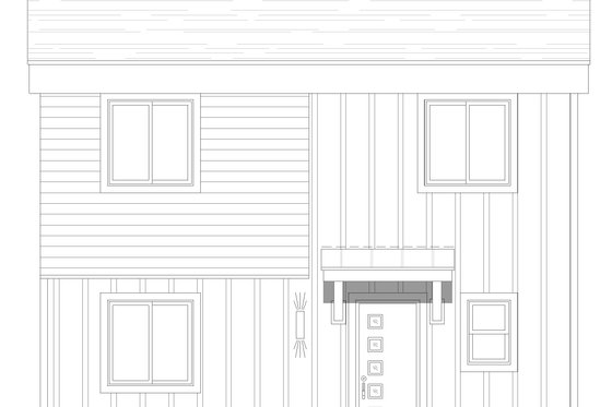 Exterior - Front Elevation 3 for Modern House Plan #932-423 - 3 bed, 2 bath