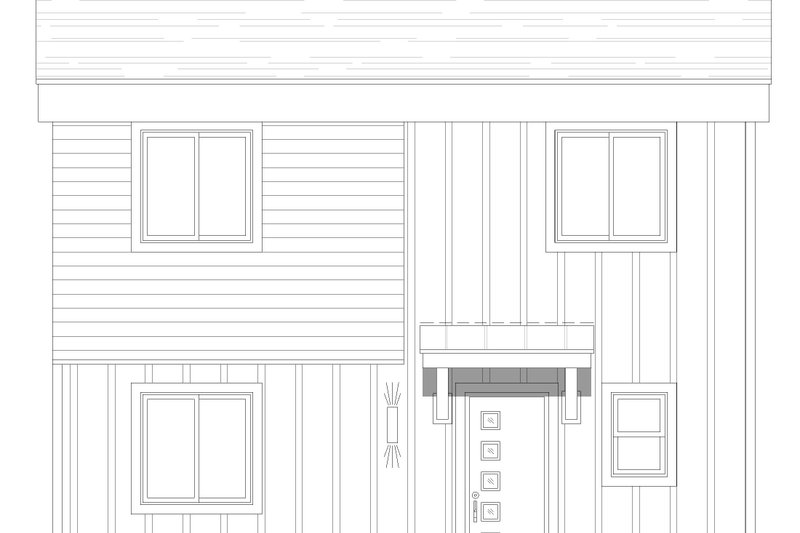 House Plan Design - Exterior - Front Elevation 3 for Modern House Plan #932-423 - 3 bed, 2 bath