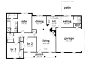 House Plan - 3 Beds 2 Baths 1504 Sq/Ft Plan #36-324 