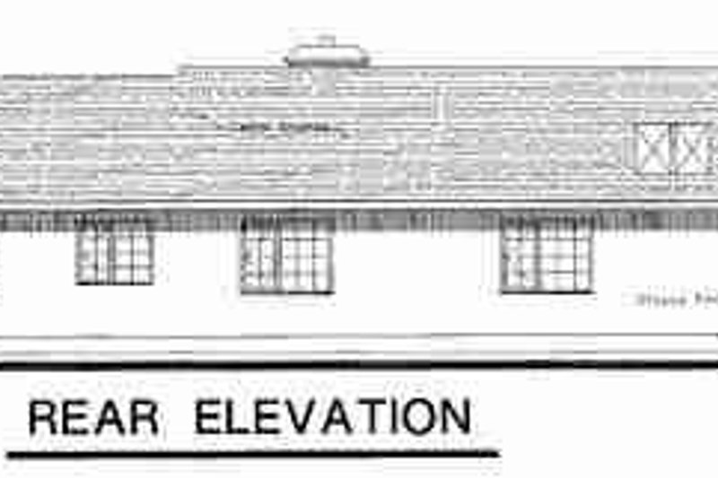 Home Plan - Exterior - Rear Elevation for Traditional House Plan #18-9013 - 3 bed, 2 bath