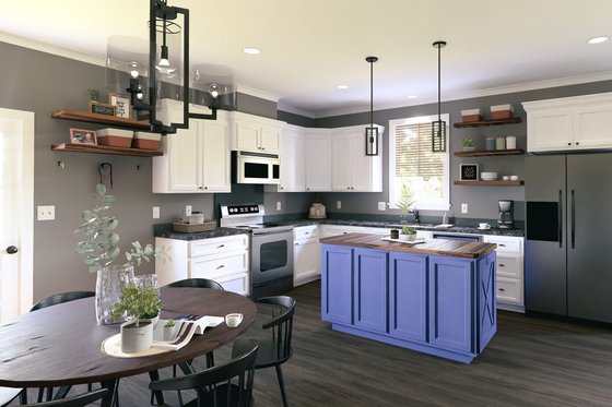 Interior - Kitchen for Cottage House Plan #44-229 - 3 bed, 2 bath