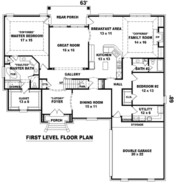 European Floor Plan - Main Floor Plan #81-1242