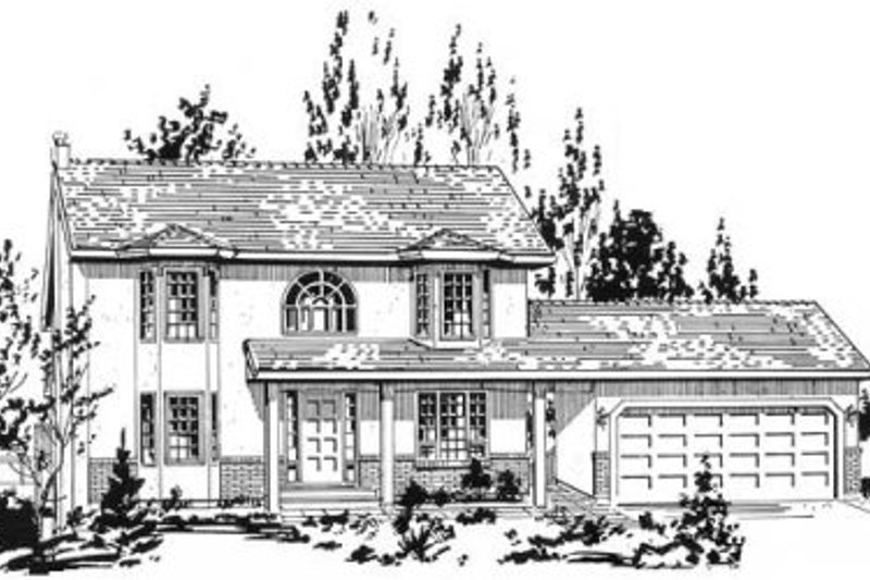 Dream House Plan - Traditional Exterior - Front Elevation Plan #18-9135
