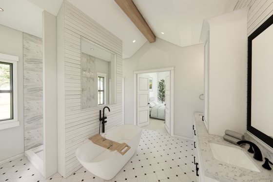 Interior - Master Bathroom for Farmhouse House Plan #1074-83 - 4 bed, 2.5 bath