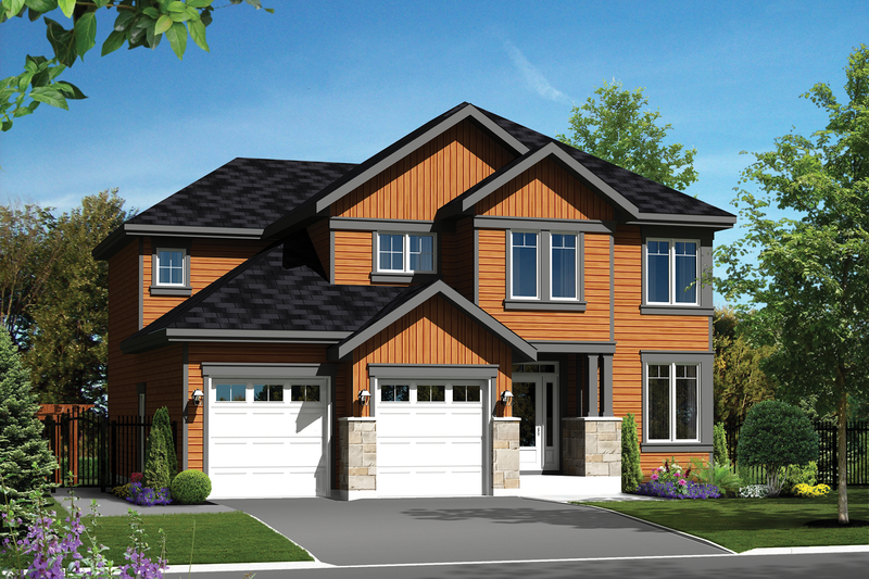 Architectural House Design - Traditional Exterior - Front Elevation Plan #25-4488