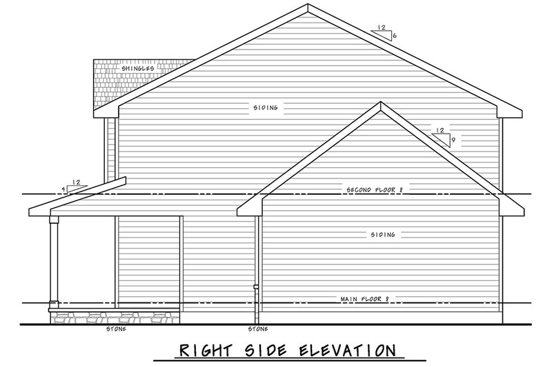 Dream House Plan - Exterior - Other Elevation for Farmhouse House Plan #20-2658 - 3 bed, 2.5 bath