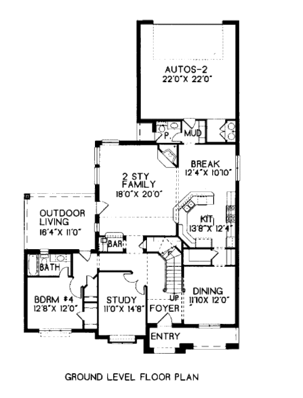 European Floor Plan - Main Floor Plan #141-304