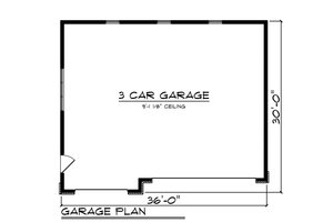 Floor Plan - Main Floor for Traditional House Plan #70-1450, 0 bath