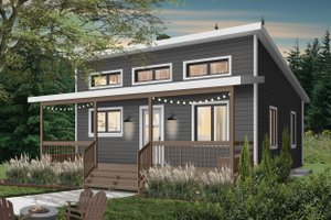 Cottage Exterior - Front Elevation Plan #23-2300