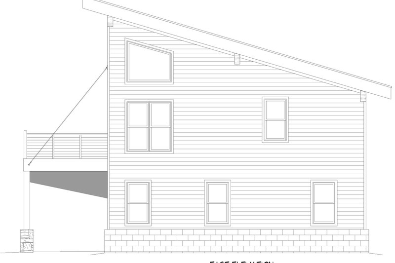 Architectural House Design - Exterior - Other Elevation 1 for Country House Plan #932-1278 - 4 bed, 2 bath