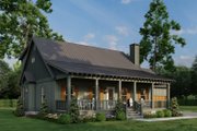 Country Style House Plan - 3 Beds 2 Baths 1903 Sq/Ft Plan #17-3450 Exterior 