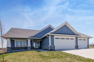 Exterior - Front Elevation 4 for Ranch House Plan #70-1484 - 2 bed, 2 bath