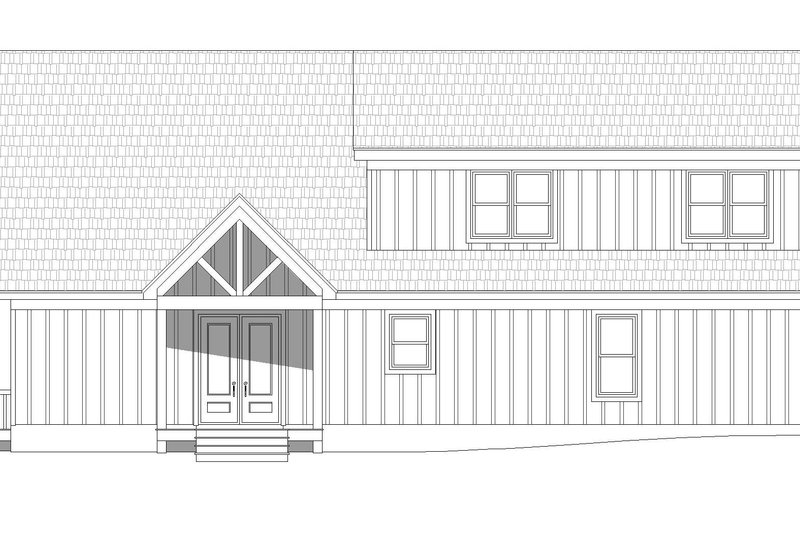 House Blueprint - Exterior - Front Elevation 3 for Traditional House Plan #932-534 - 3 bed, 2.5 bath