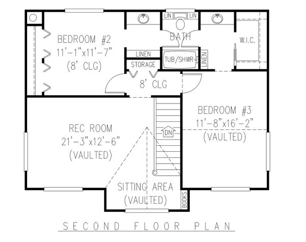 Architectural House Design - Country Floor Plan - Upper Floor Plan #11-121