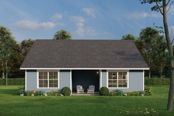 Exterior - Rear Elevation for Cottage House Plan #923-356 - 3 bed, 2 bath