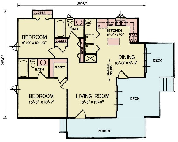 Architectural House Design - Traditional Floor Plan - Main Floor Plan #54-647
