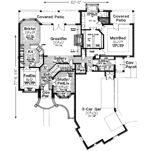 European Floor Plan - Main Floor Plan #310-155