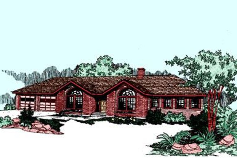 Dream House Plan - Traditional Exterior - Front Elevation Plan #60-256