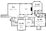 European Style House Plan - 5 Beds 4.5 Baths 4681 Sq/Ft Plan #329-322 