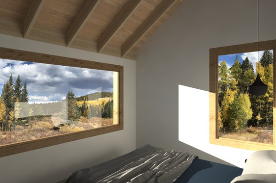 Interior - Master Bedroom for Cottage House Plan #933-17 - 2 bed, 2 bath