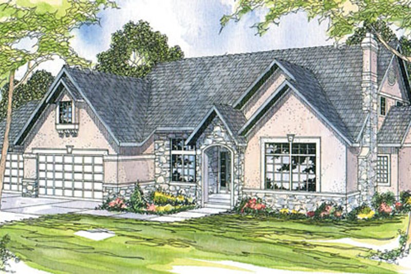 Architectural House Design - Ranch Exterior - Front Elevation Plan #124-170