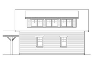 Exterior - Other Elevation for Country House Plan #124-1100, 1 bath
