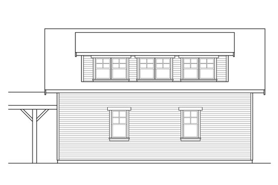 Exterior - Other Elevation for Country House Plan #124-1100, 1 bath