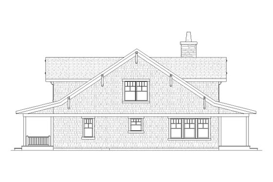 Exterior - Other Elevation 1 for Craftsman House Plan #901-36 - 4 bed, 2.5 bath