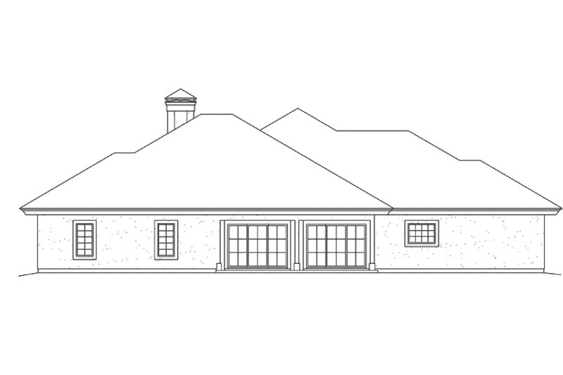 Dream House Plan - Exterior - Rear Elevation for Mediterranean House Plan #57-687 - 3 bed, 2.5 bath