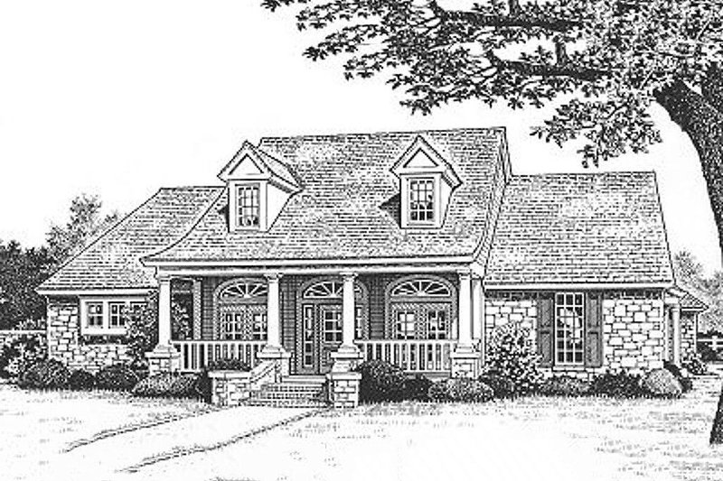 Home Plan - Southern Exterior - Front Elevation Plan #310-616