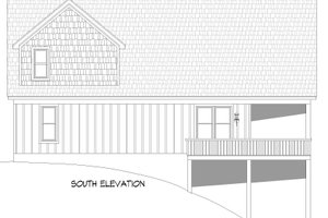 Exterior - Rear Elevation for Country House Plan #932-896 - 3 bed, 2 bath