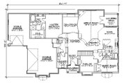 European Style House Plan - 6 Beds 4.5 Baths 2628 Sq/Ft Plan #5-306 