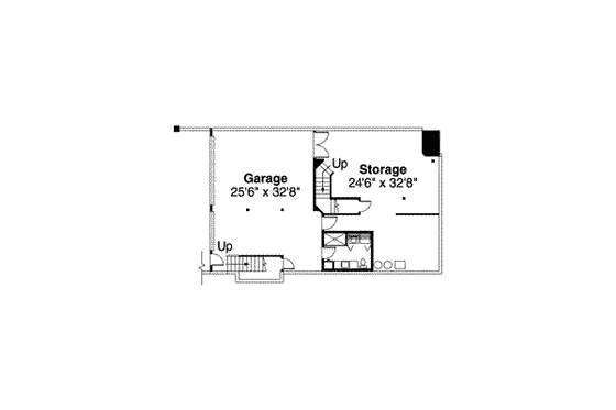 Floor Plan - Lower Floor for Craftsman House Plan #124-516 - 4 bed, 4.5 bath